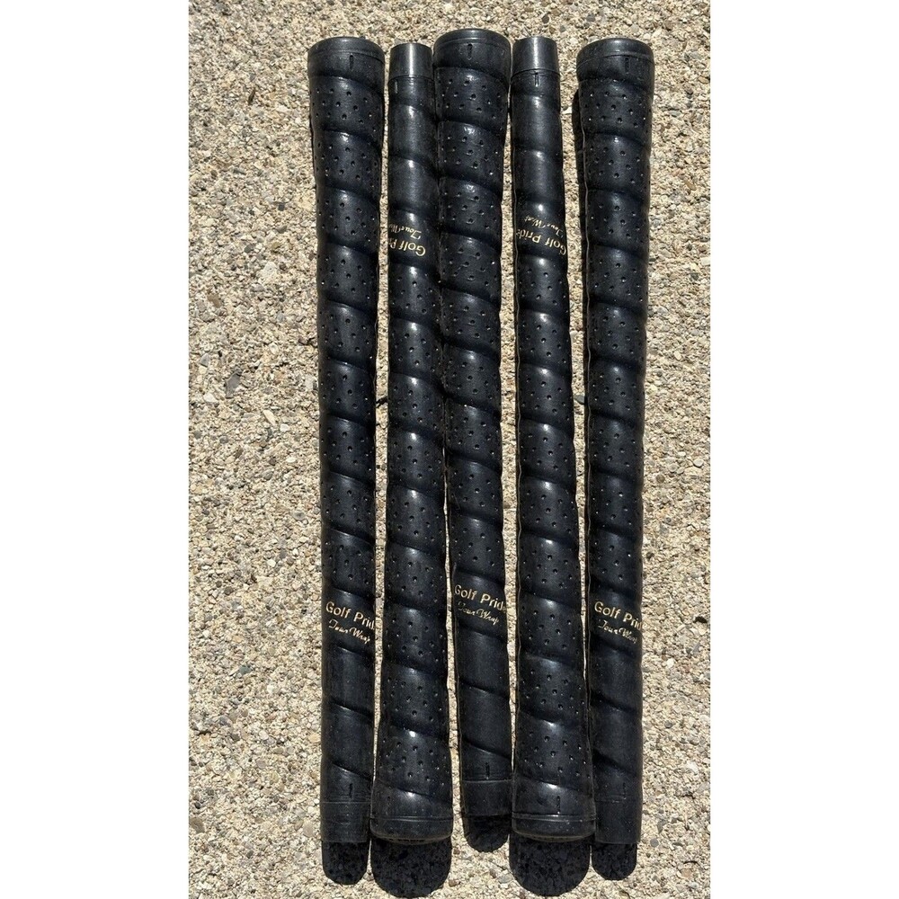 GOLF PRIDE Grips Tour Wrap Set Of 5 Rubber Grip Black New Old Stock Vintage